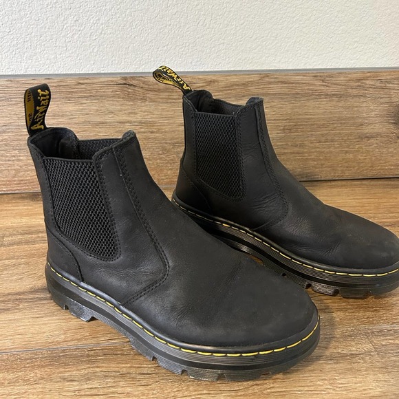 Dr. Martens Embury Leather Chelsea Black boots Size 6 - Picture 6 of 7